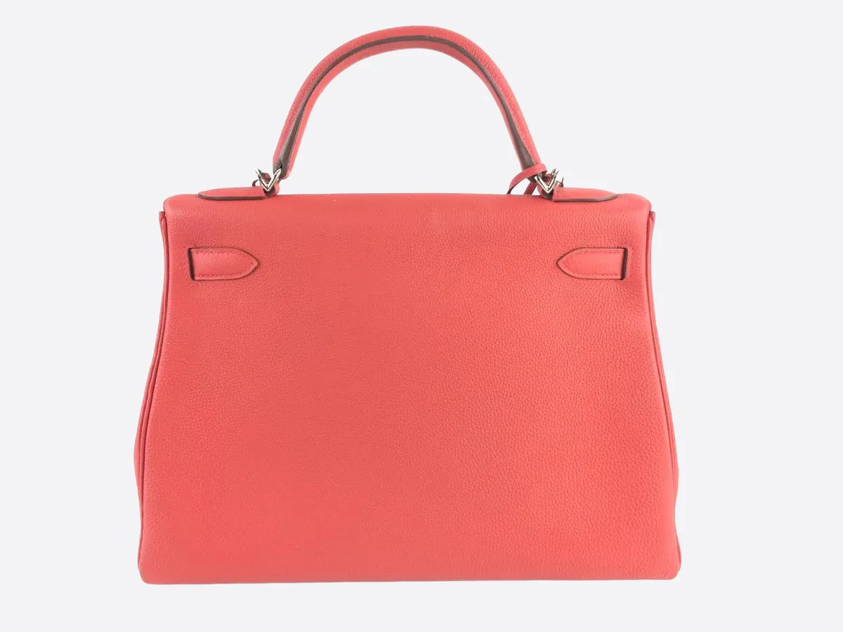 Herms Light Red Epsom Leather Kelly 32