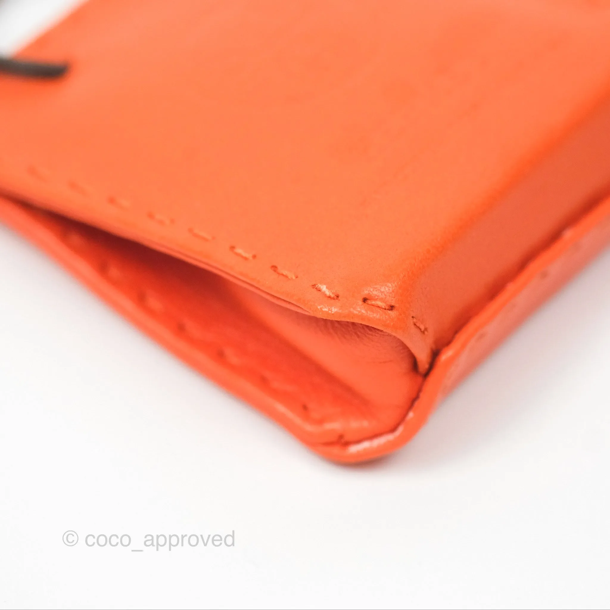 Herms Orange Shopping Bag Charm