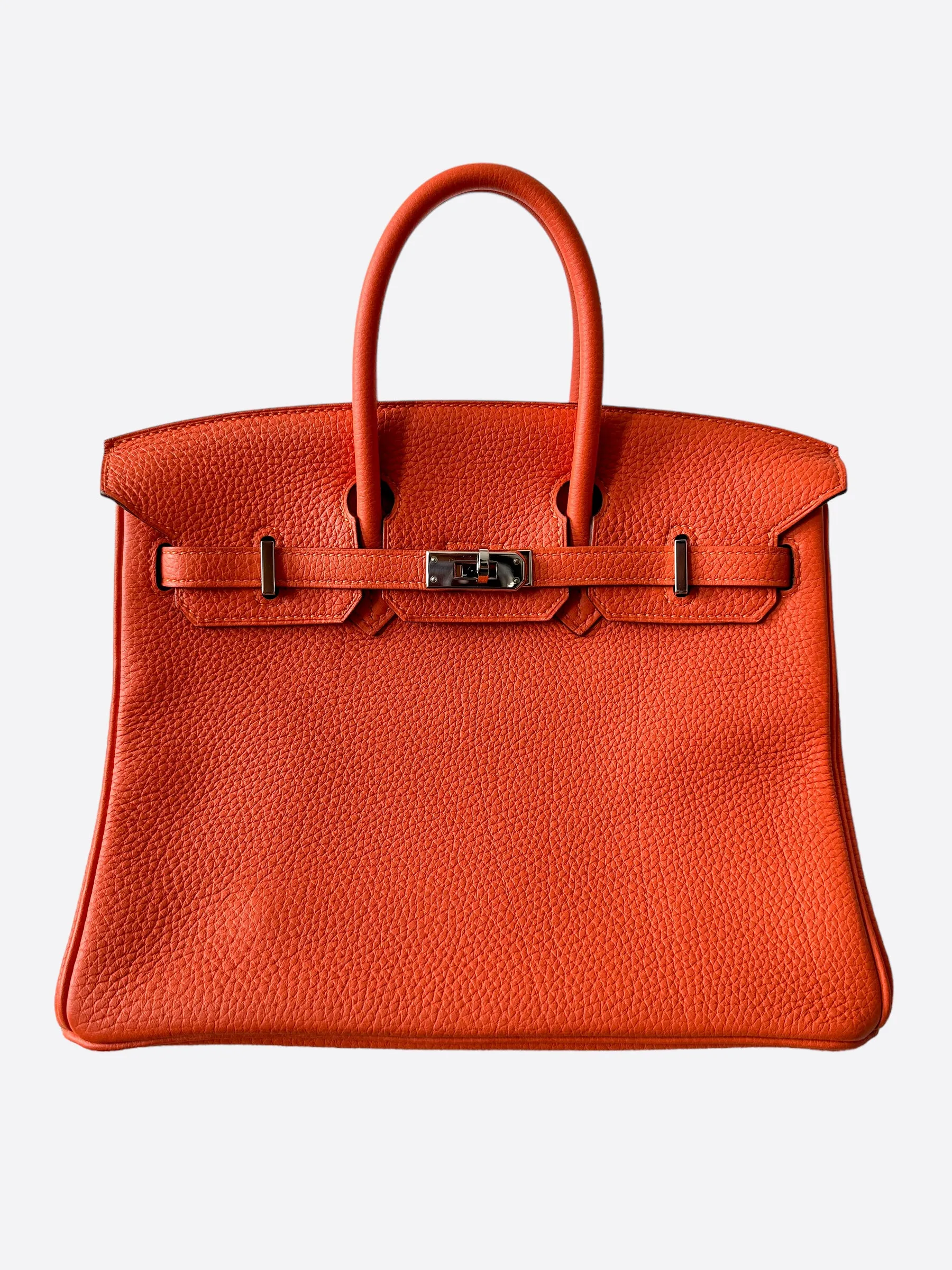 Herms Orange Togo Birkin 25