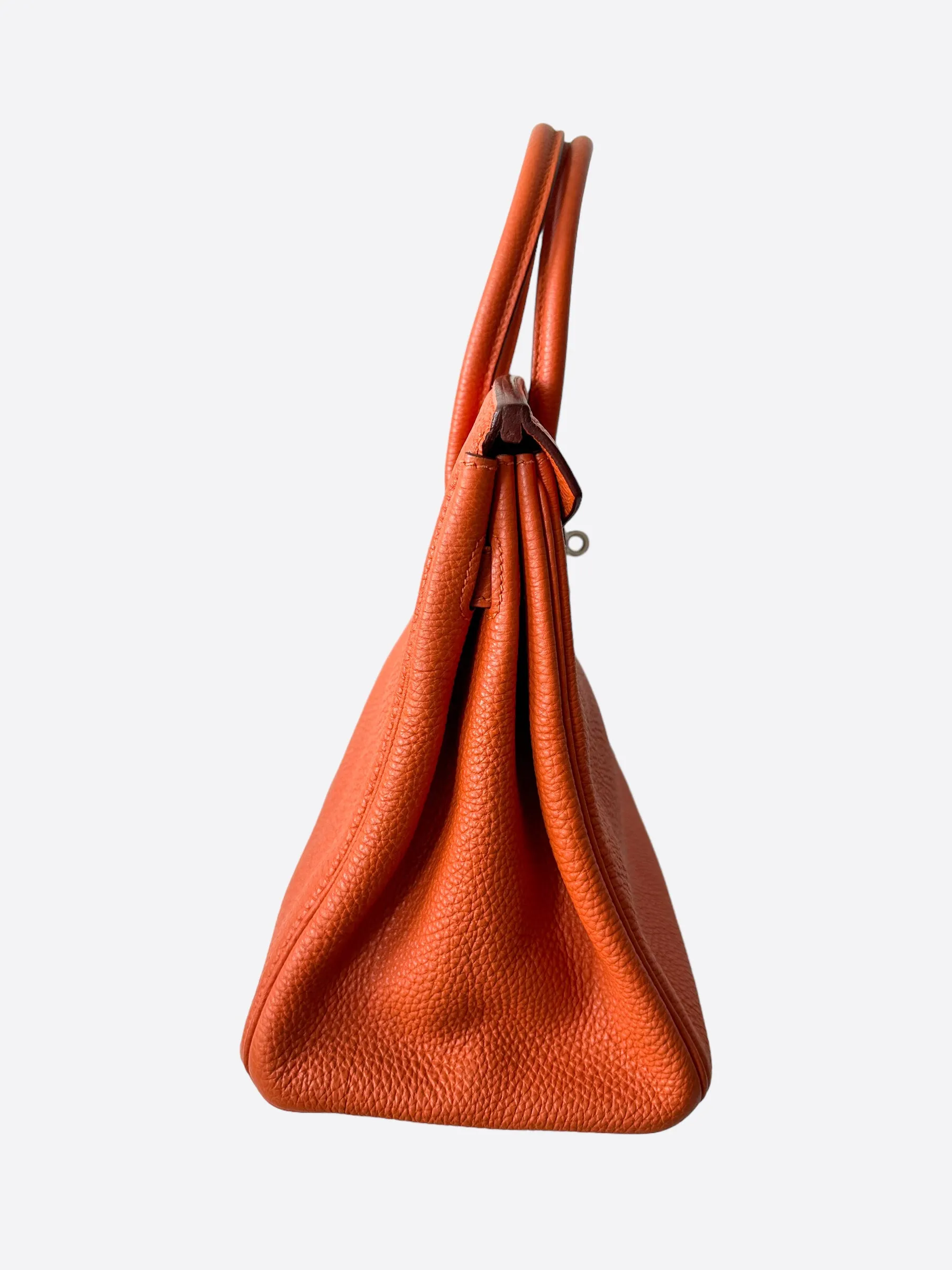 Herms Orange Togo Leather Birkin 30