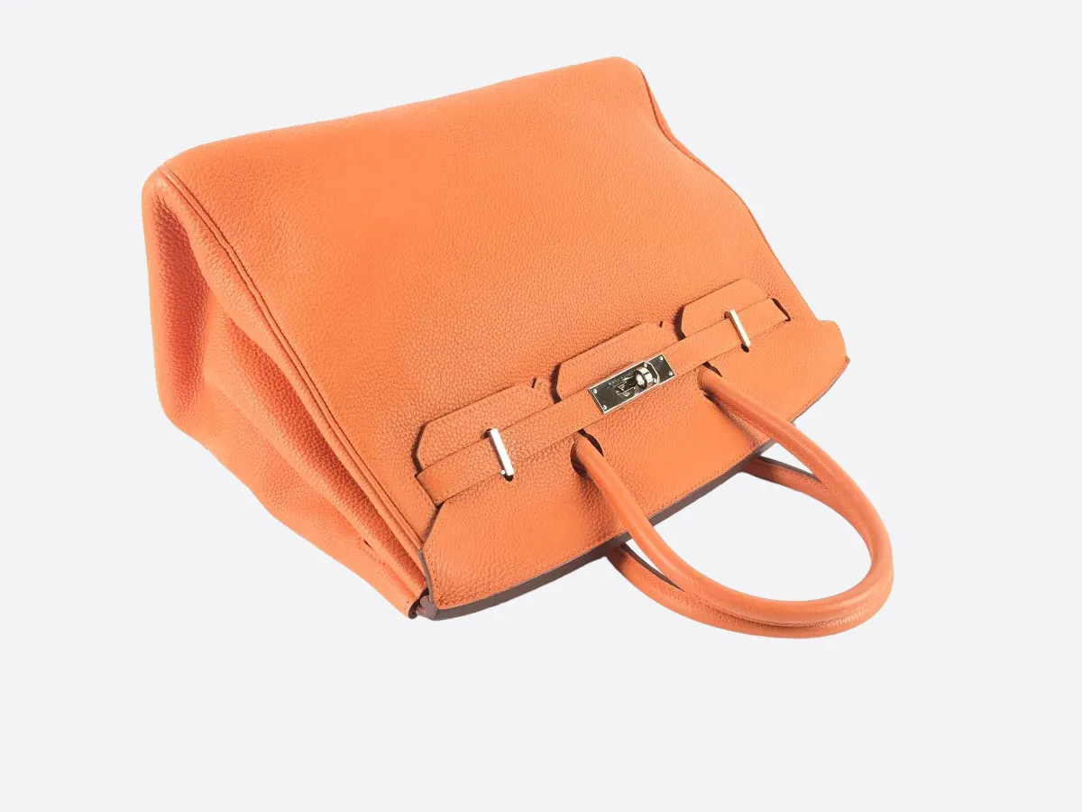Herms Orange Togo Leather Birkin 35