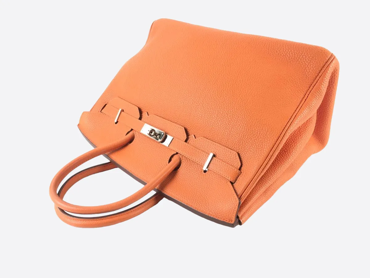 Herms Orange Togo Leather Birkin 35
