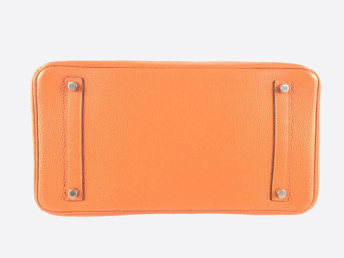 Herms Orange Togo Leather Birkin 35