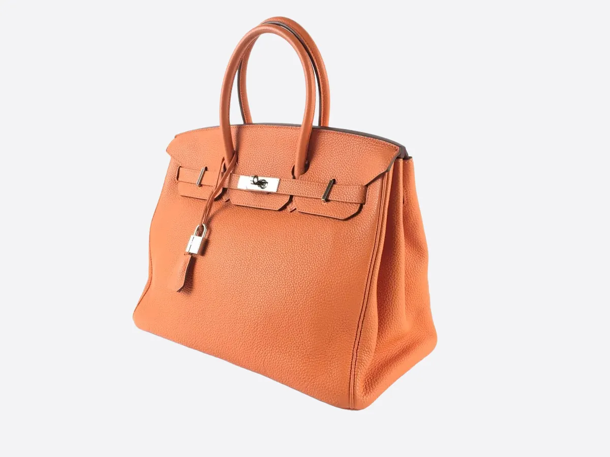 Herms Orange Togo Leather Birkin 35