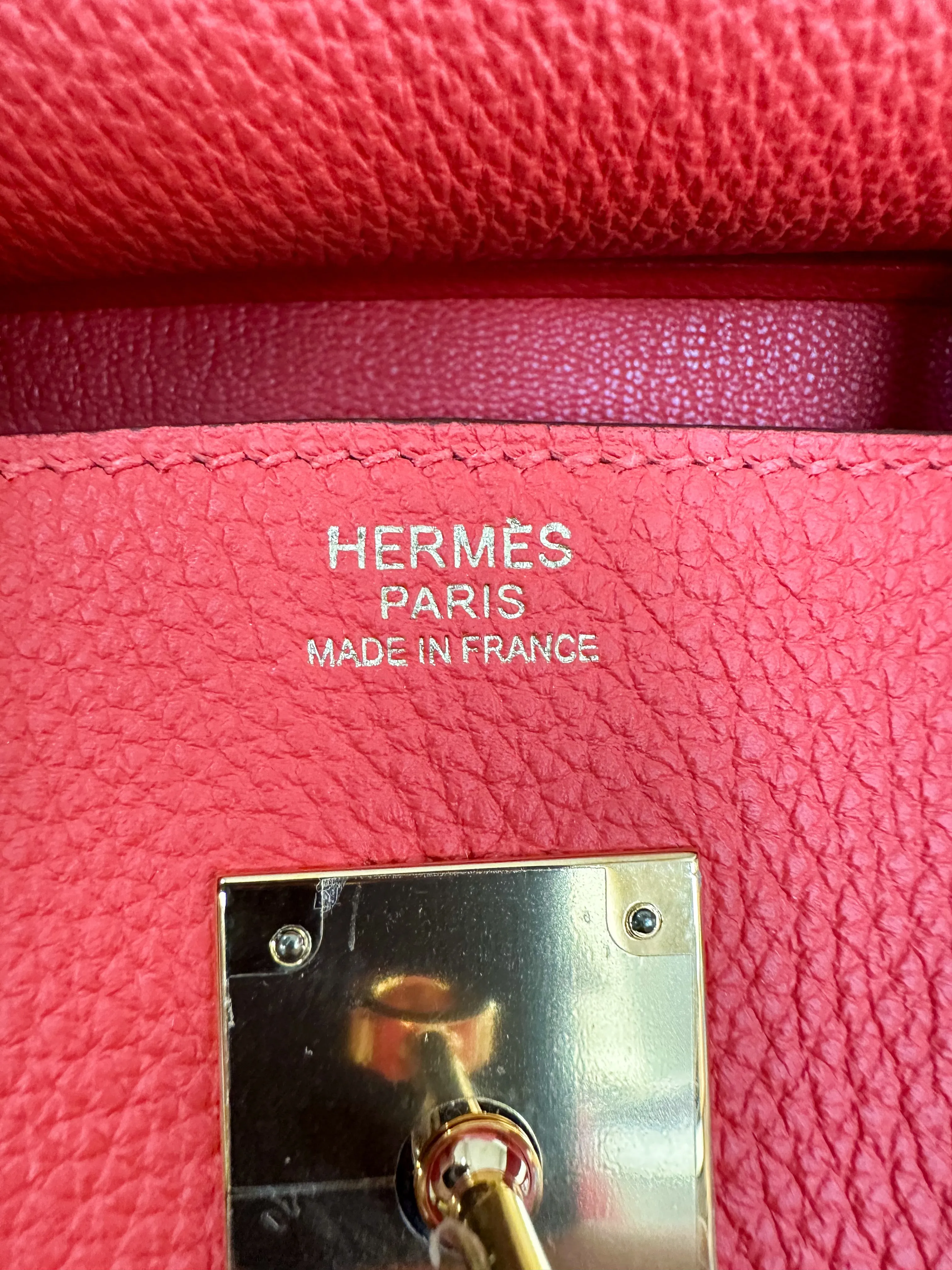 Herms Red Togo Birkin 30