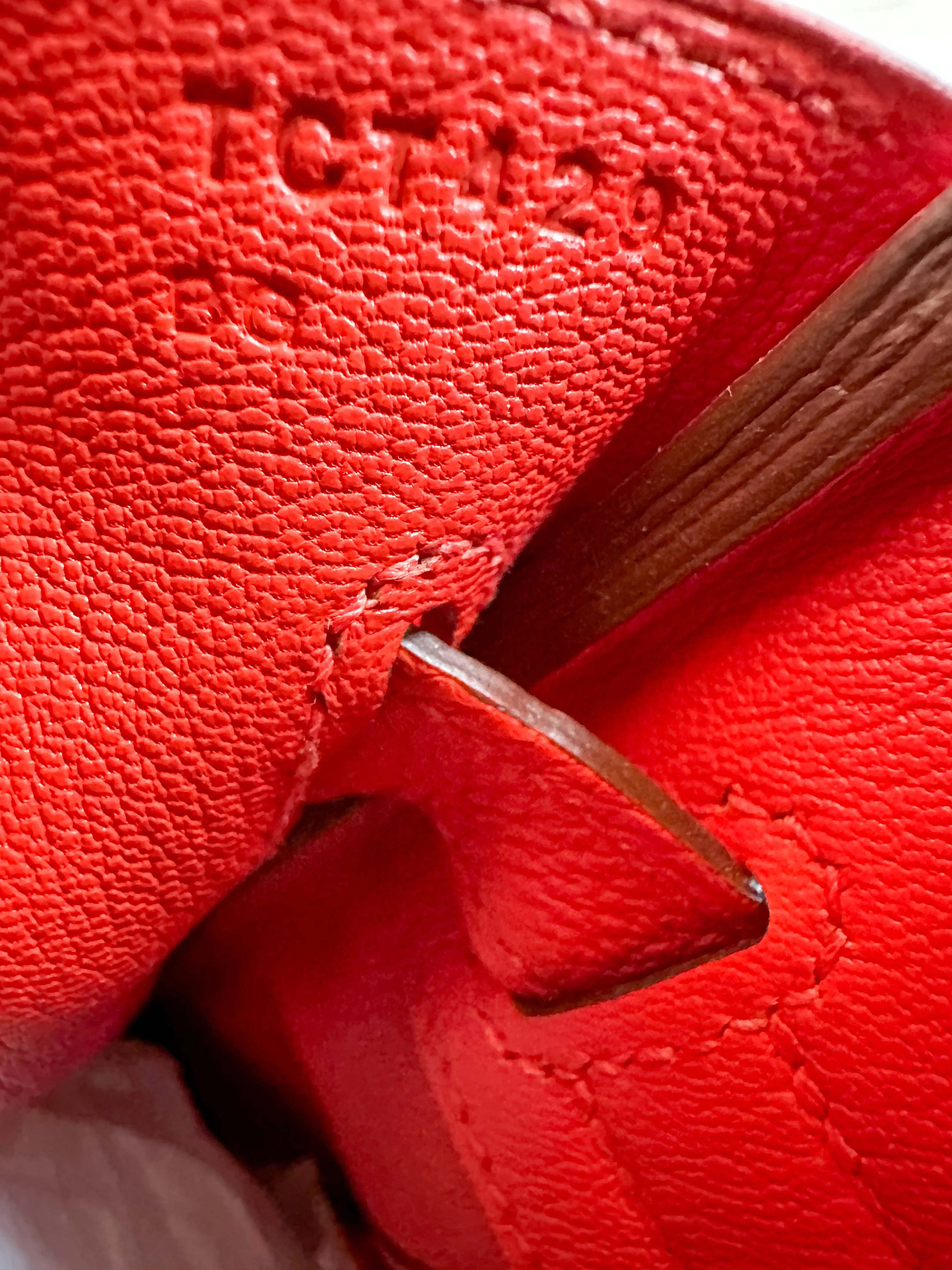 Herms Red Togo Birkin 30