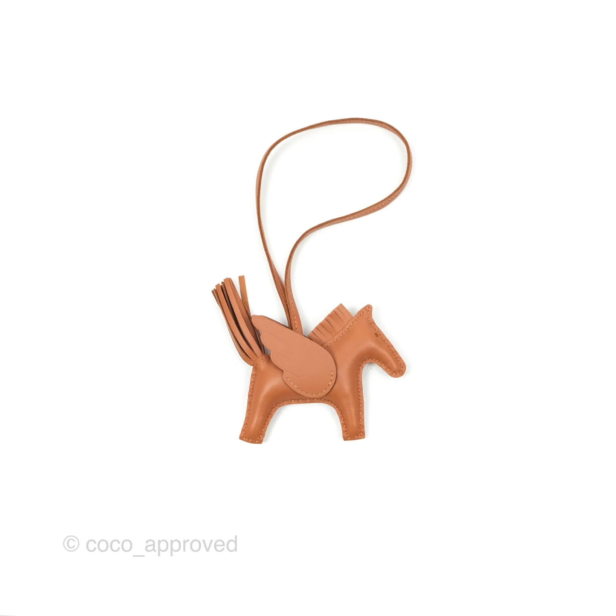Herms Rodeo Pegase PM Bag Charm Gold