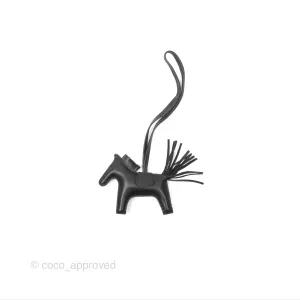 Herms Rodeo PM Bag Charm Black