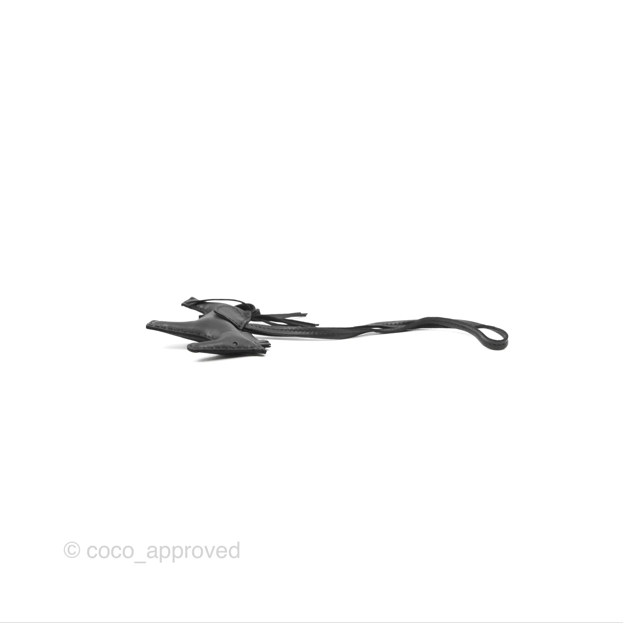 Herms Rodeo PM Bag Charm Black