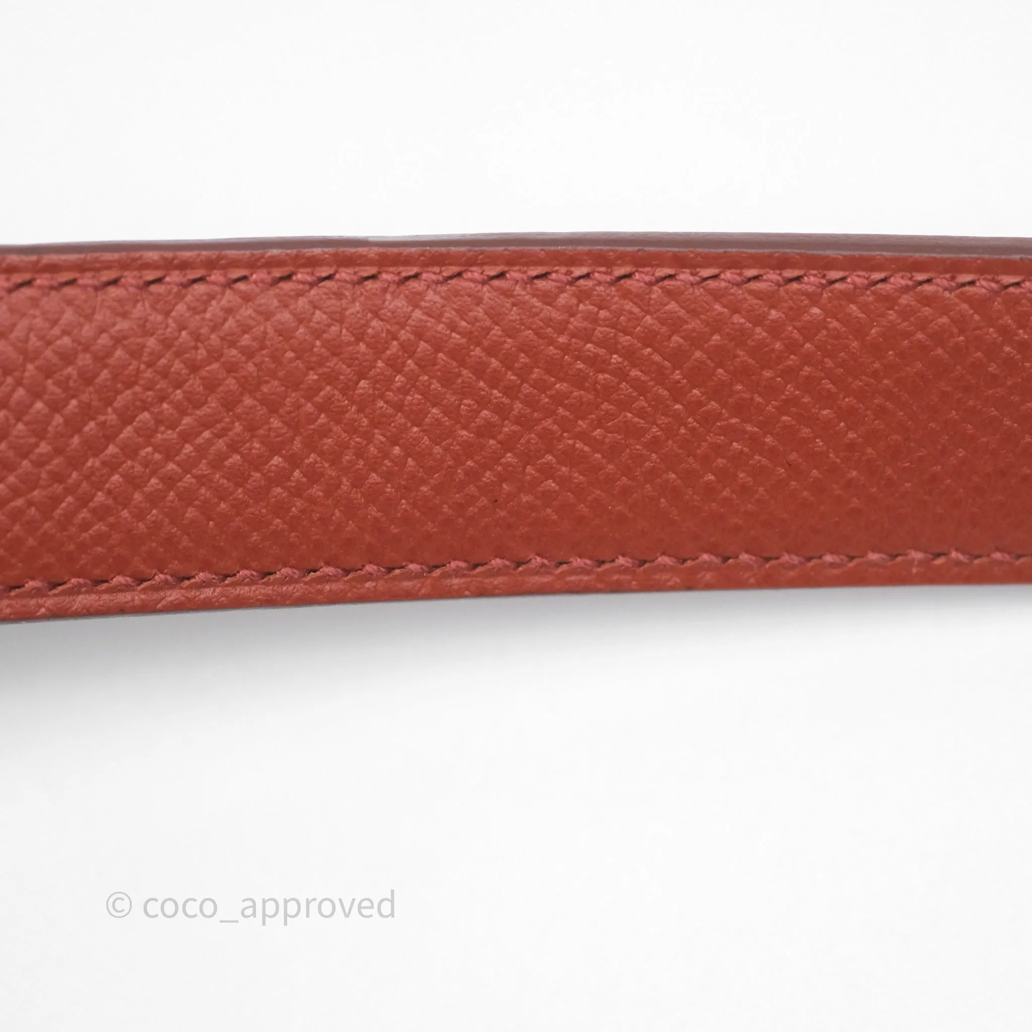 Herms Tressage Cuir Chevron Strap 25mm Gold Hardware