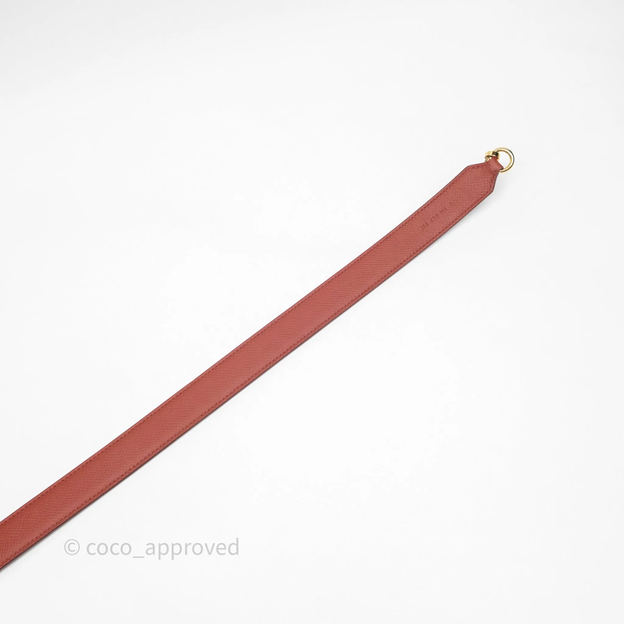 Herms Tressage Cuir Chevron Strap 25mm Gold Hardware