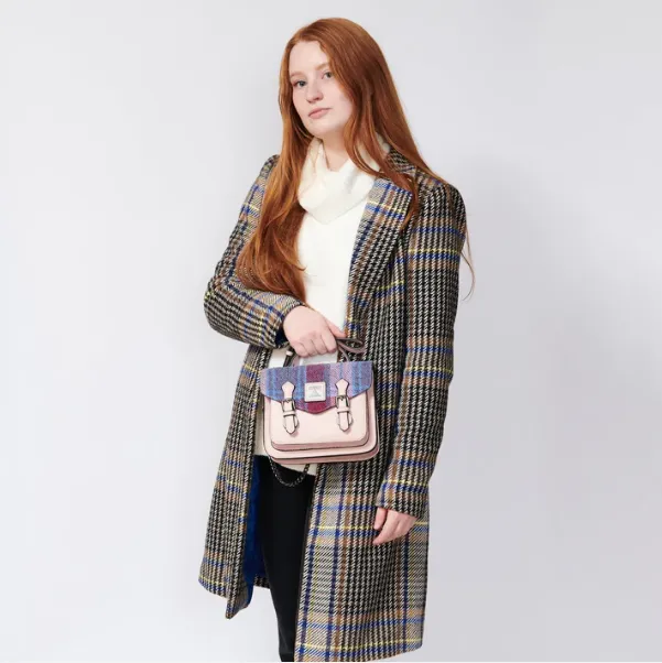 Islander Small Calton Satchel with Harris Tweed