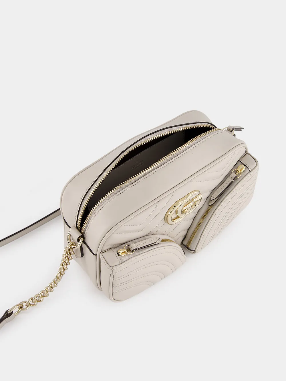 Ivory GG Marmont Small Shoulder Bag