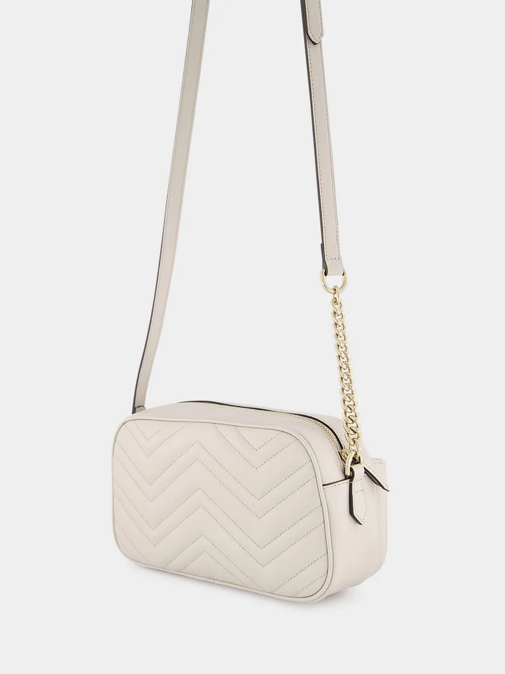 Ivory GG Marmont Small Shoulder Bag