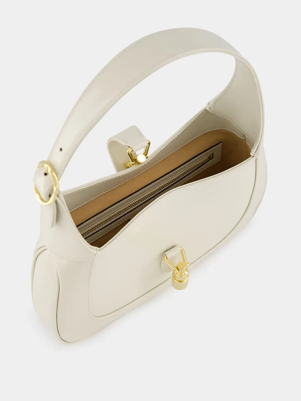 Jackie 1961 White Leather Bag