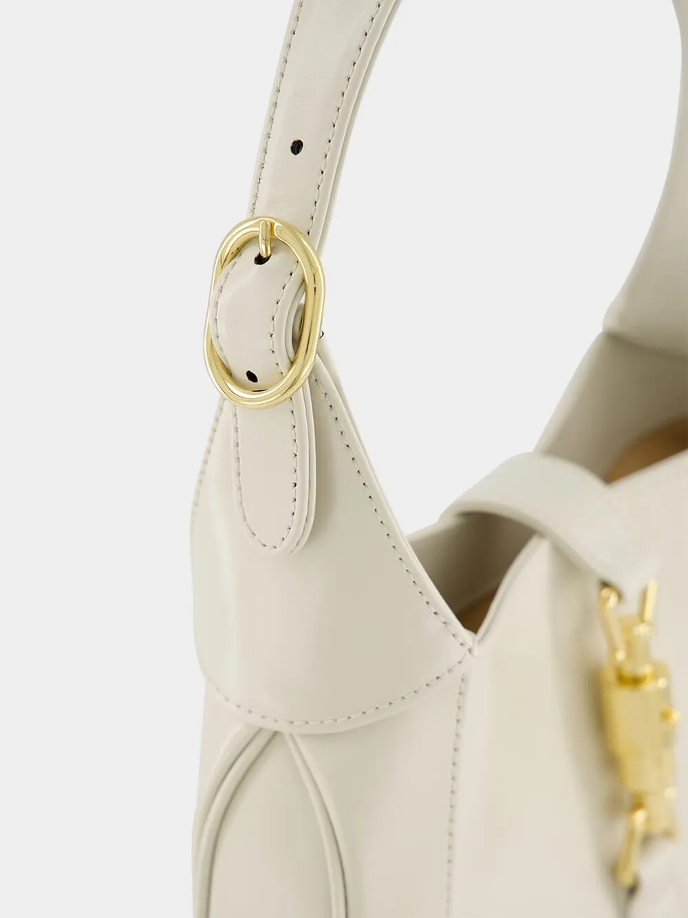 Jackie 1961 White Leather Bag