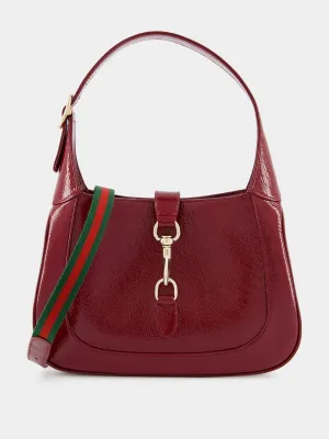 Jackie Small Rosso Ancora Patent Leather Shoulder Bag