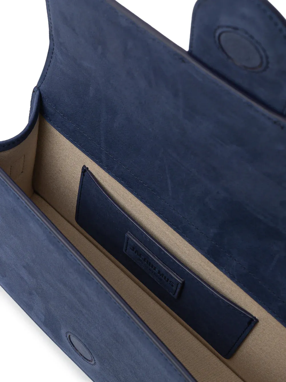 Jacquemus Le Grand Bambino Blue Suede Bag