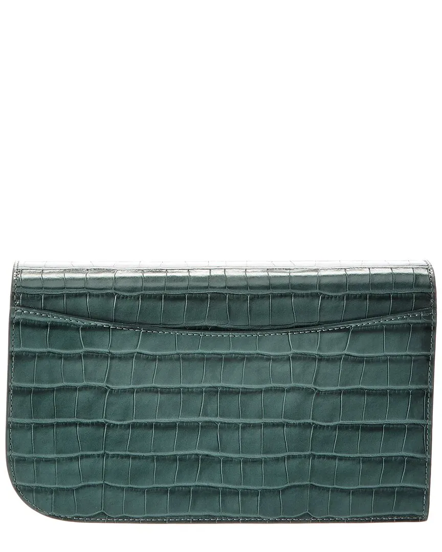 Jason Wu Croc-Embossed Leather Clutch