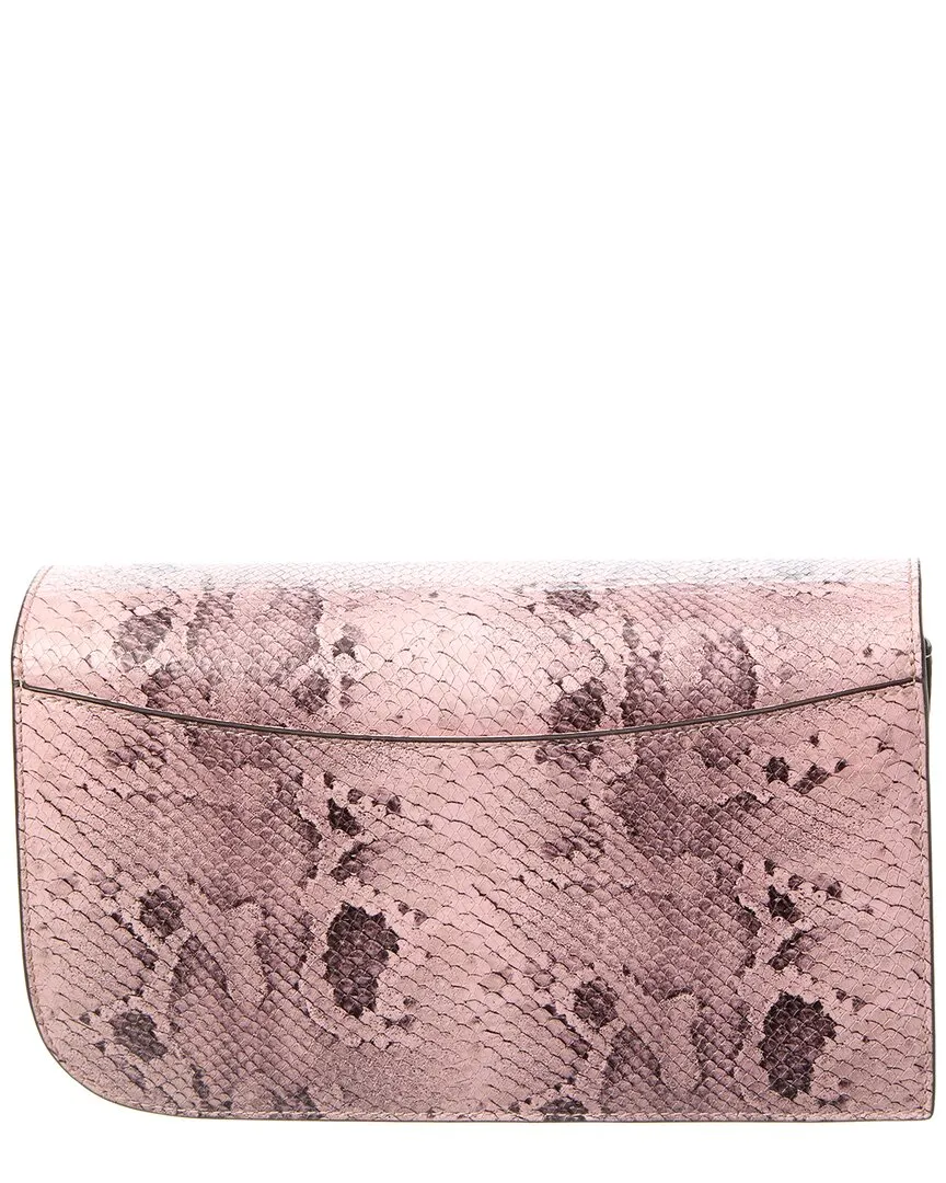 Jason Wu Snake-Embossed Leather Clutch