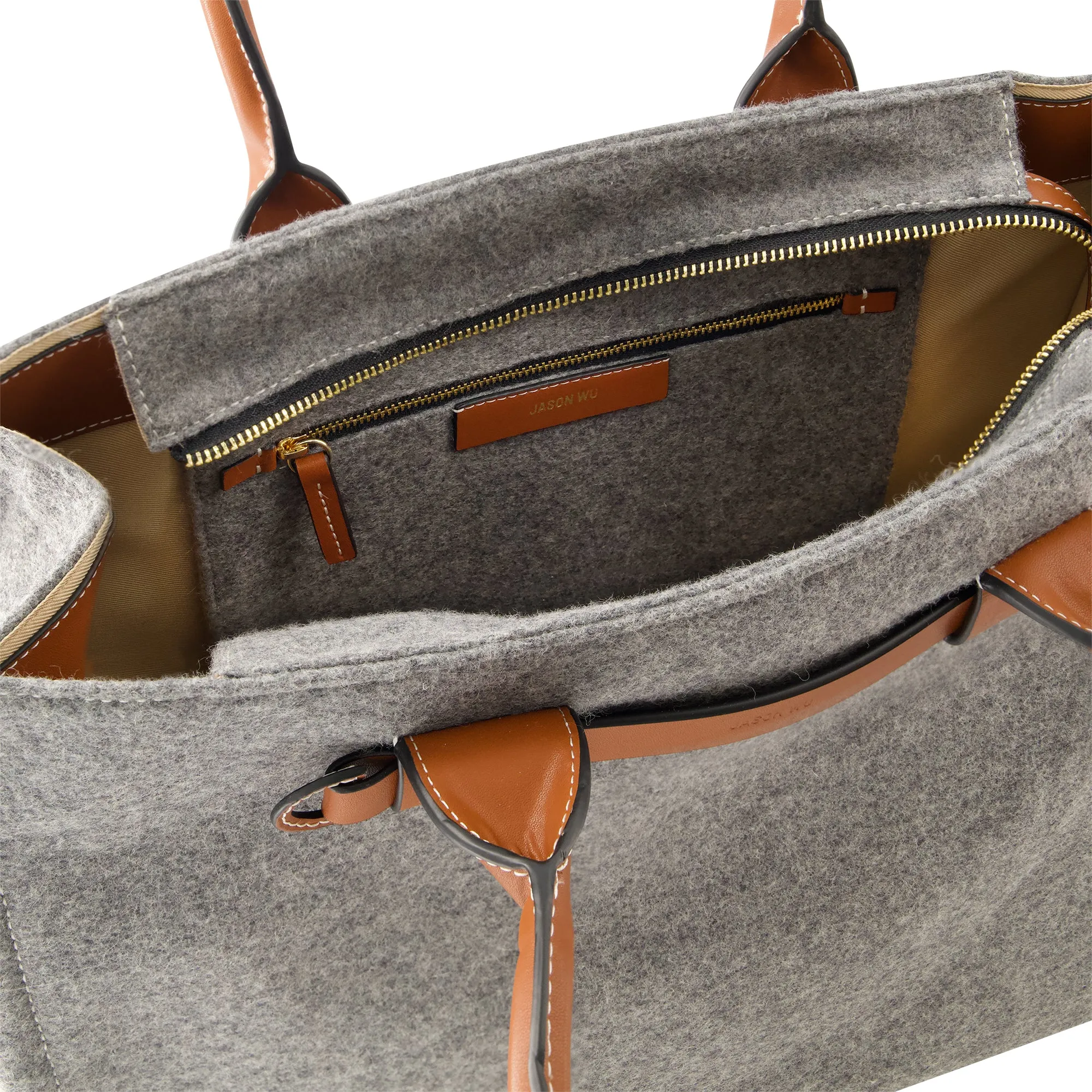 Jason Wu Structured Grey Felt Tote