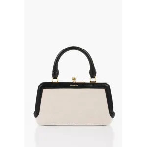 Jil Sander Canvas Minibag with Removable Shoulder Strap