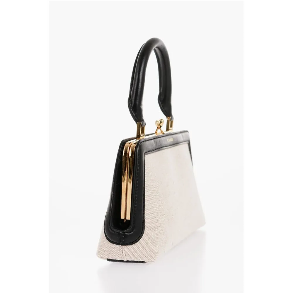 Jil Sander Canvas Minibag with Removable Shoulder Strap