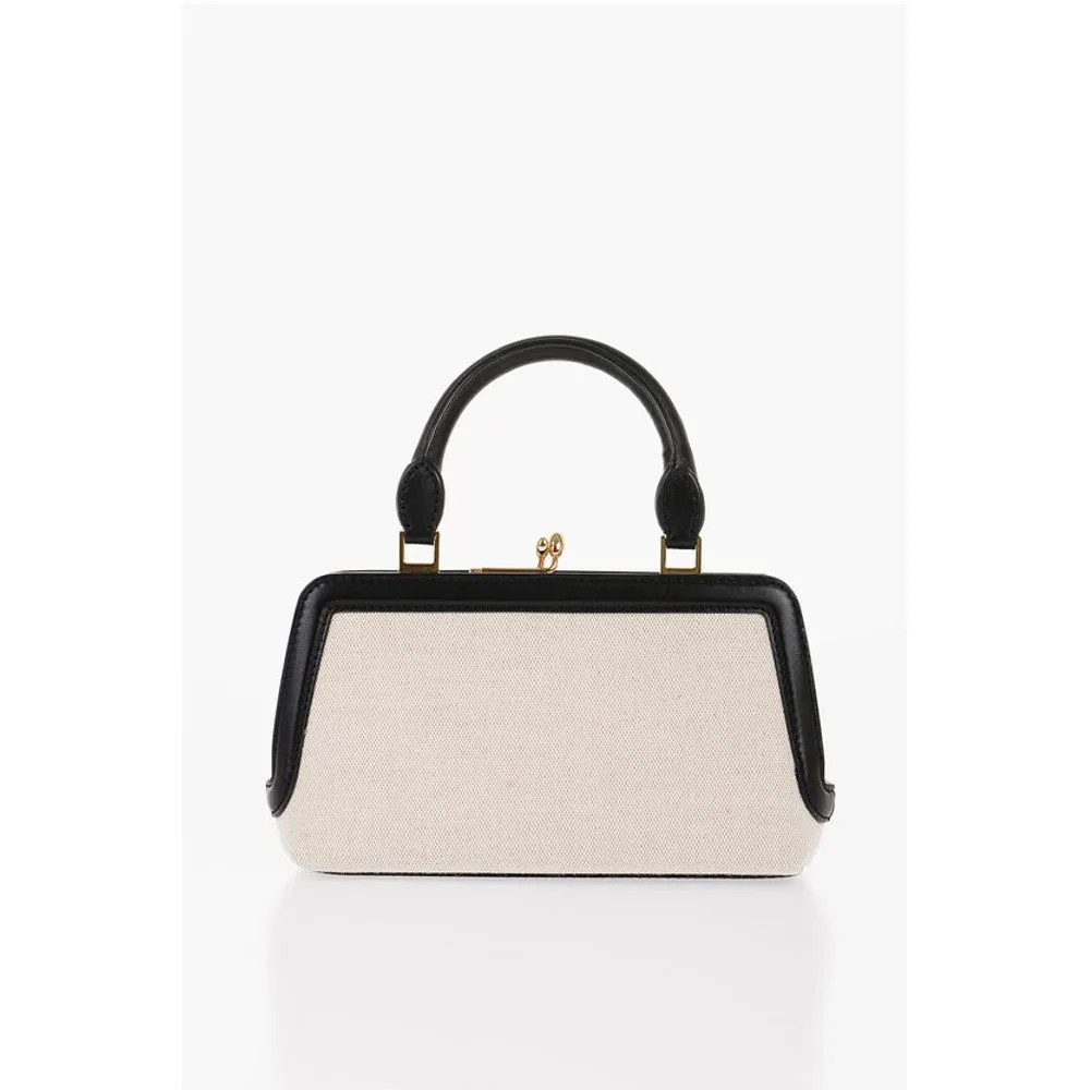 Jil Sander Canvas Minibag with Removable Shoulder Strap