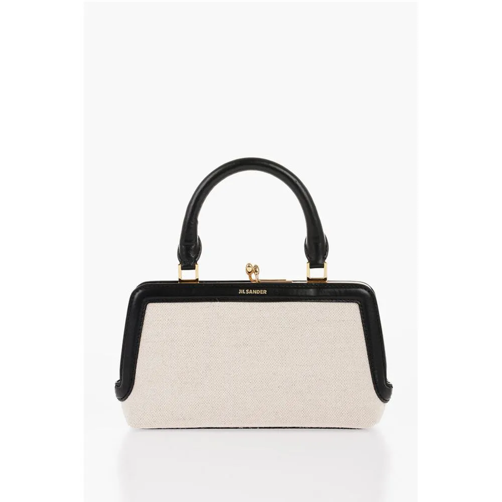 Jil Sander Canvas Minibag with Removable Shoulder Strap