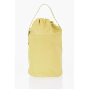 Jil Sander Leather Bucket Bag with Removable Shoulder Strap