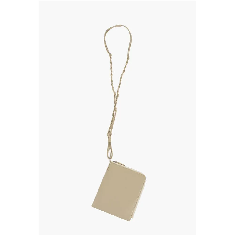 Jil Sander Leather Crossbody Wallet