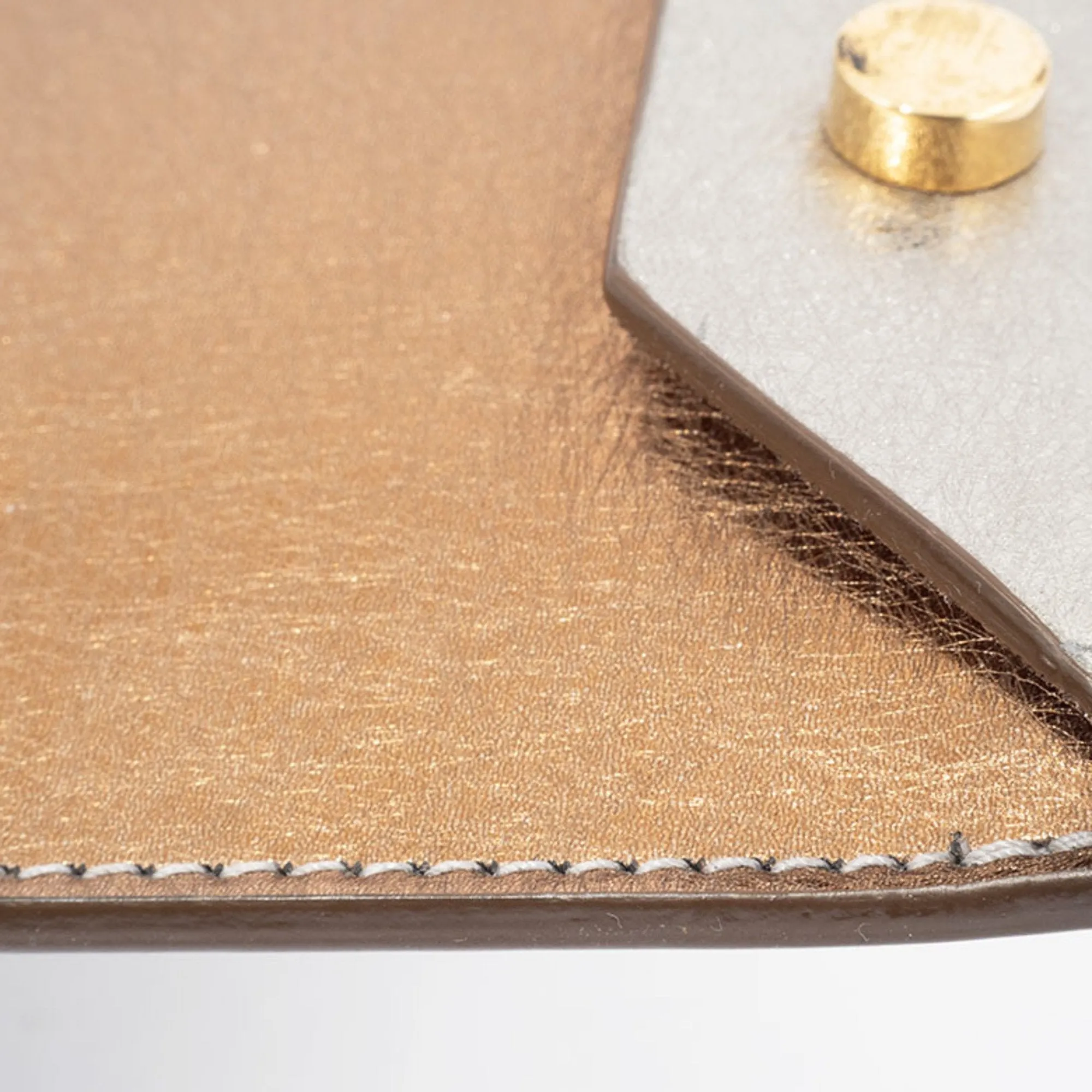 Jimmy Choo gold Leather Clutch Bag (Pre-Owned)