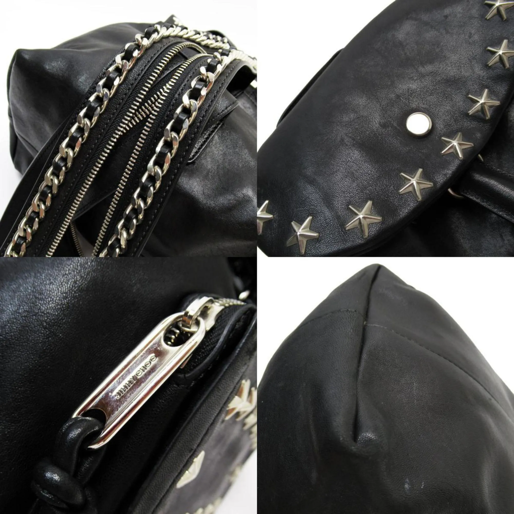 Jimmy Choo  Leather Backpack (Pre-Owned)