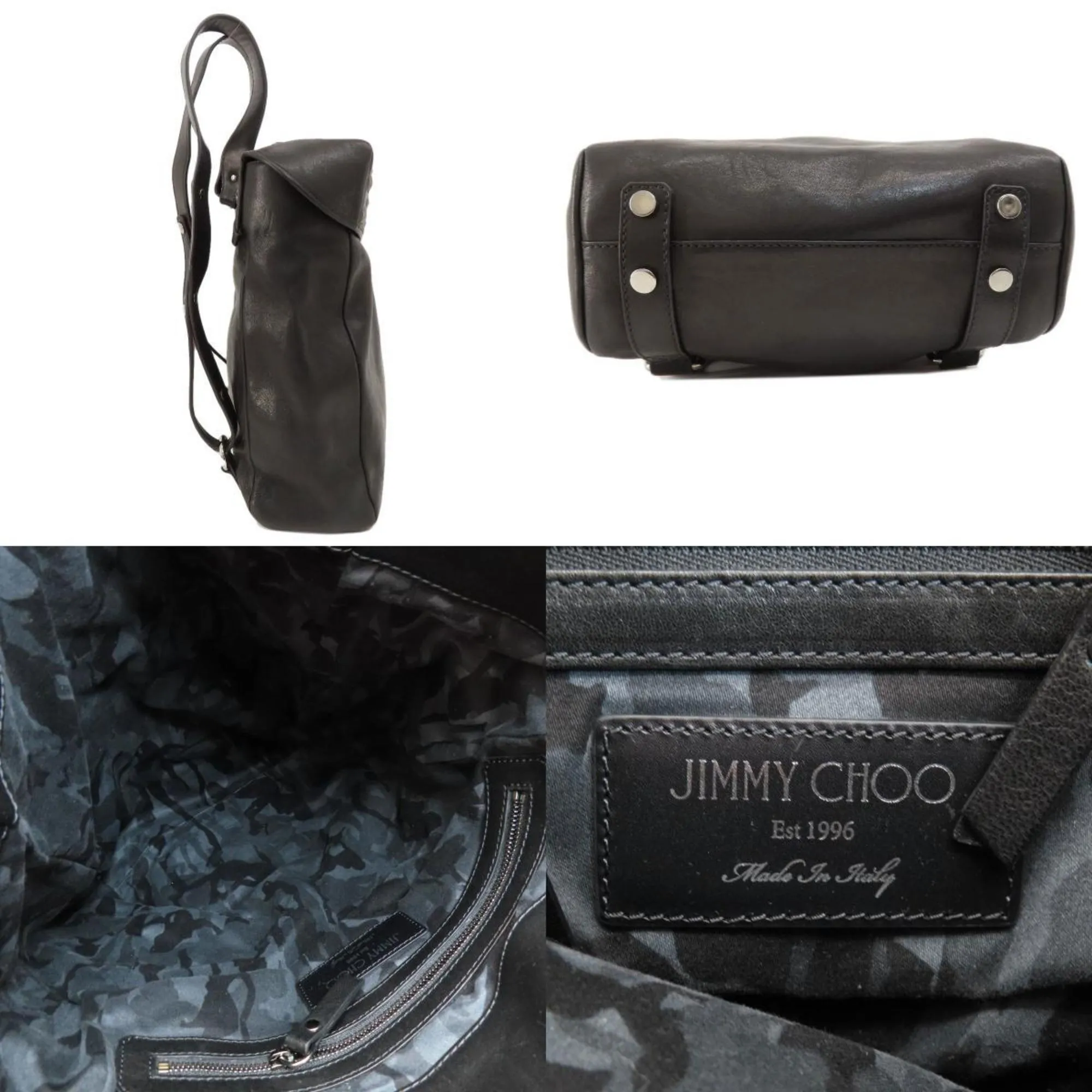 Jimmy Choo  Leather Backpack (Pre-Owned)