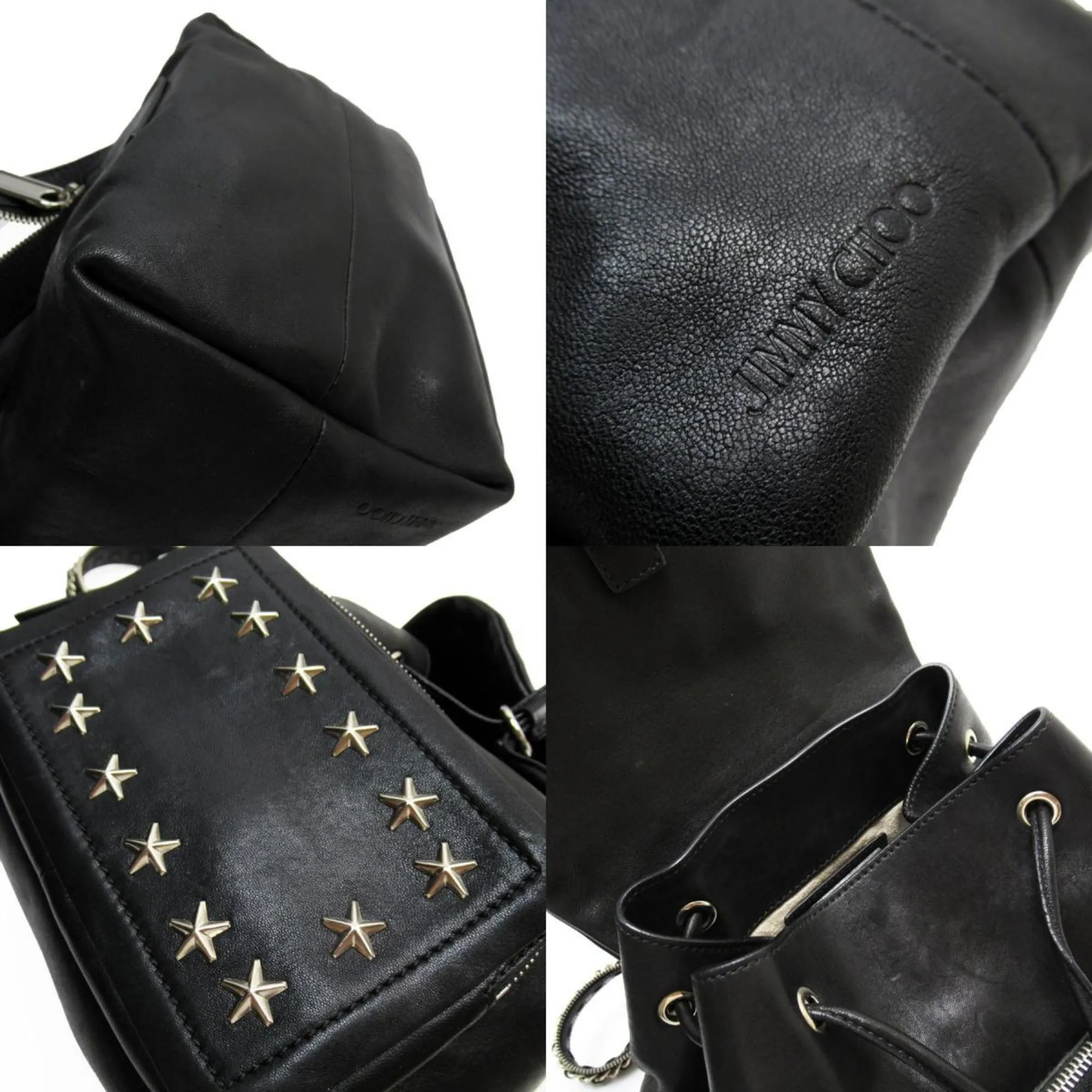 Jimmy Choo  Leather Backpack (Pre-Owned)