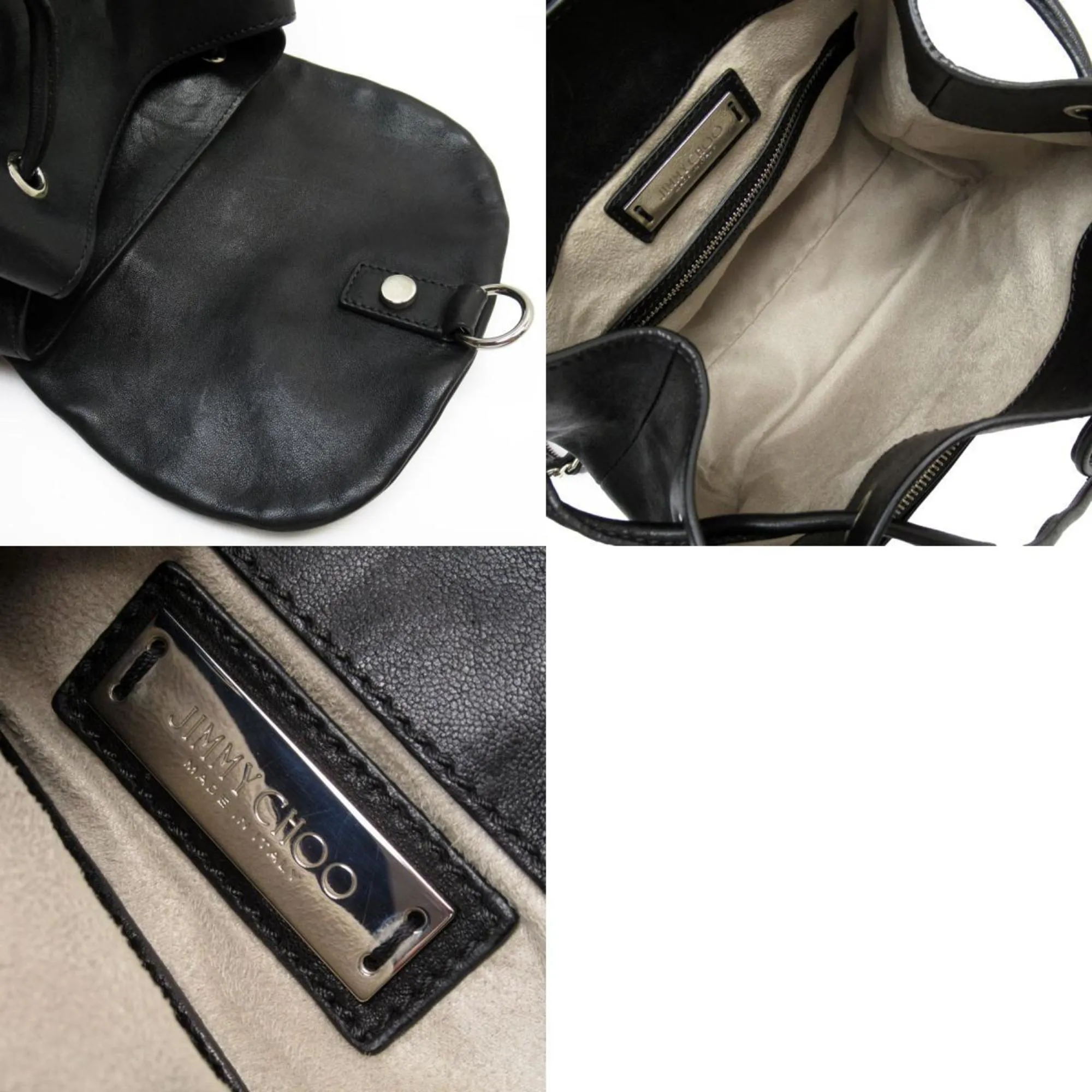 Jimmy Choo  Leather Backpack (Pre-Owned)