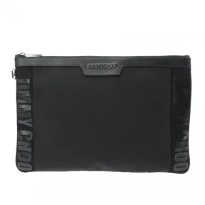 Jimmy Choo  Leather Canvas Clutch Bag (Pre-Owned)