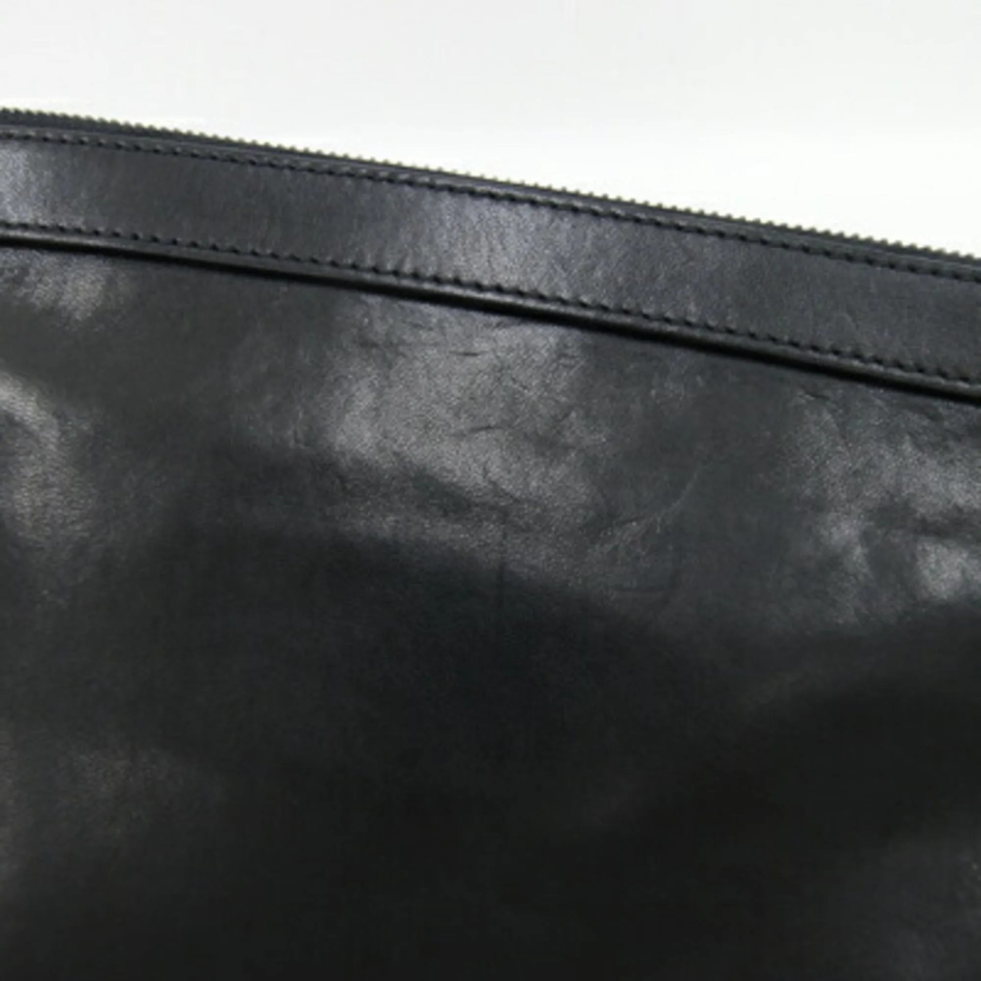 Jimmy Choo   Leather Clutch Bag Pouch (Pre-Owned)