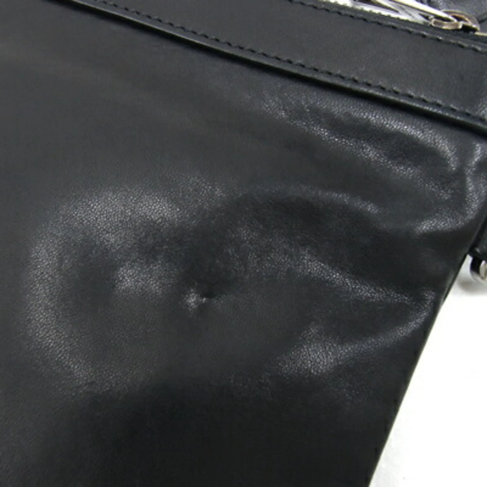 Jimmy Choo   Leather Clutch Bag Pouch (Pre-Owned)