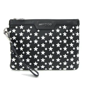 Jimmy Choo   Leather Clutch Bag Pouch (Pre-Owned)