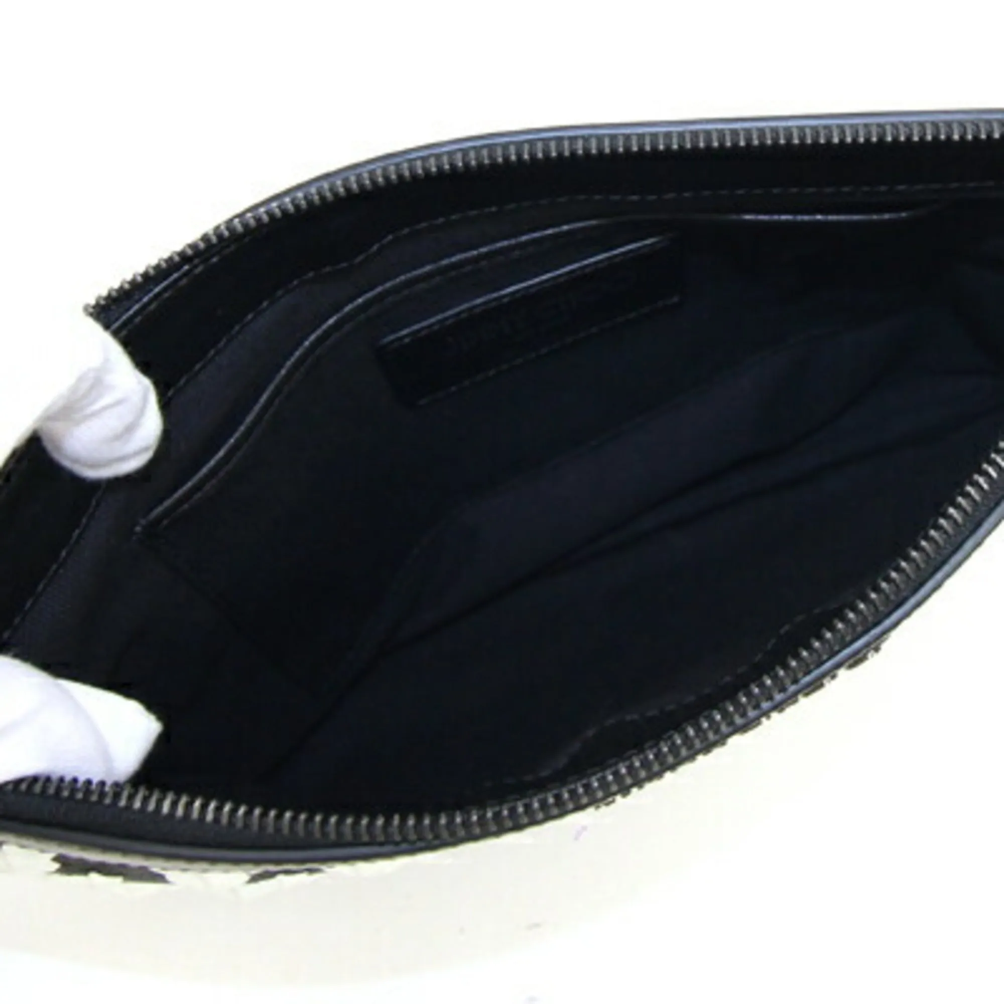 Jimmy Choo   Leather Clutch Bag Pouch (Pre-Owned)