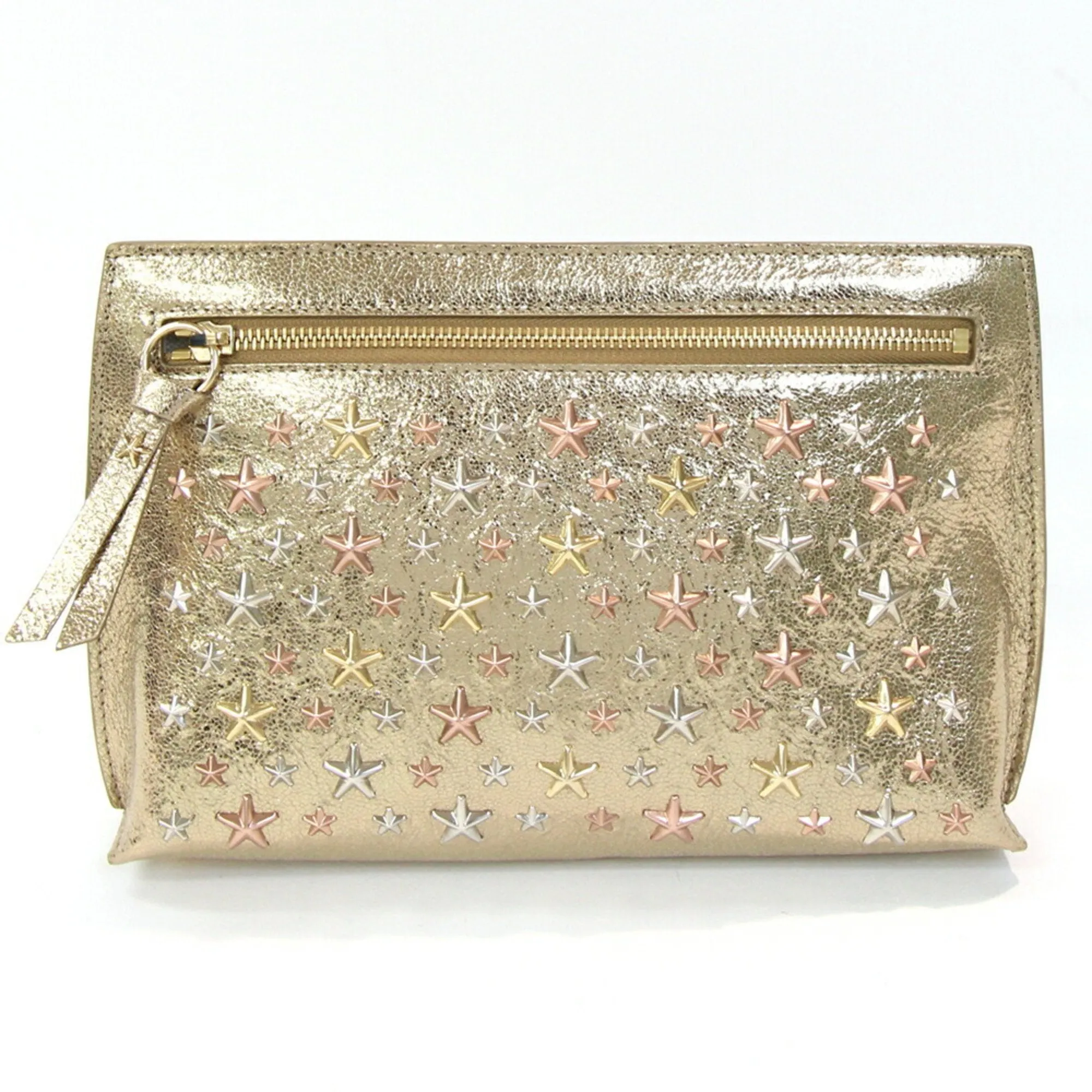 Jimmy Choo Leather Clutch Bag (Pre-Owned)