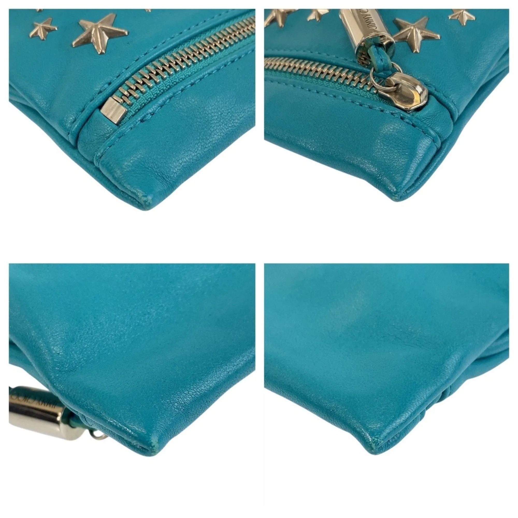 Jimmy Choo Leather Clutch Bag (Pre-Owned)
