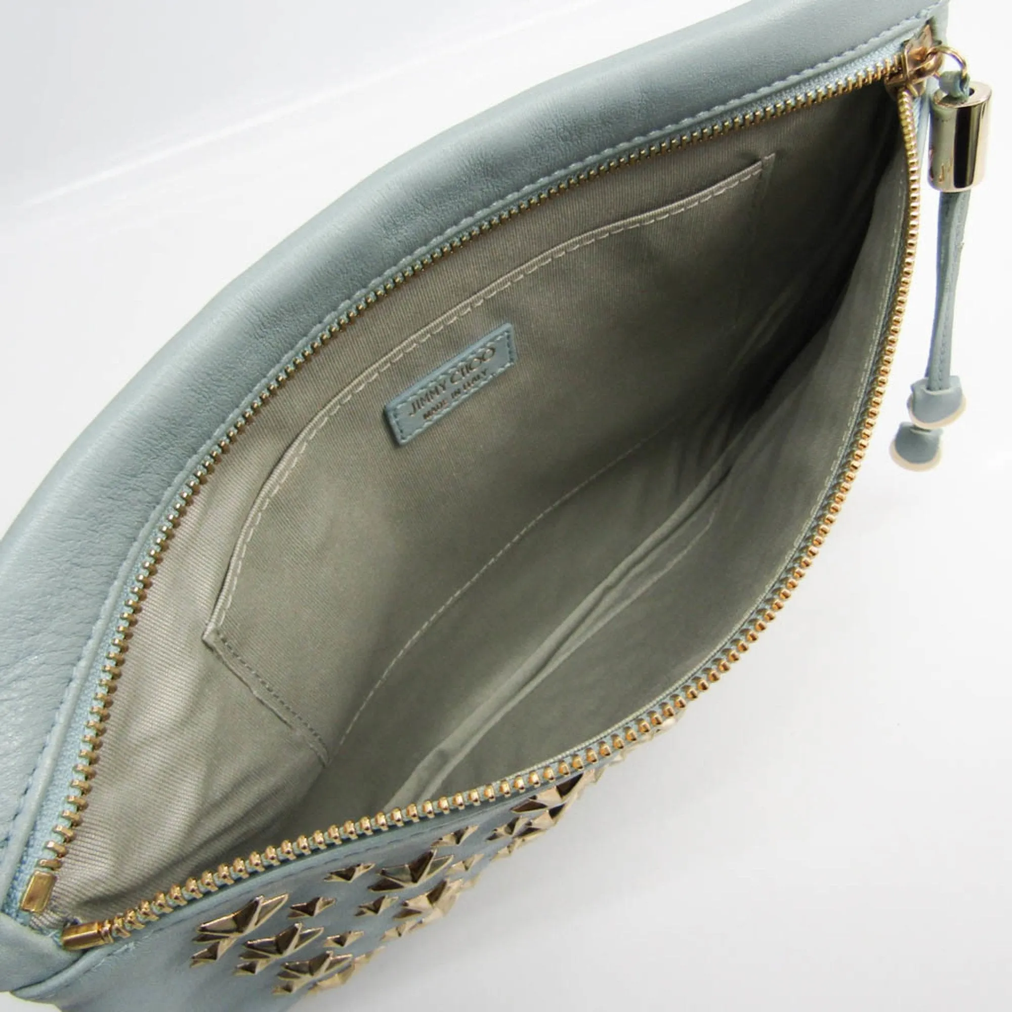 Jimmy Choo  Leather Clutch Bag (Pre-Owned)