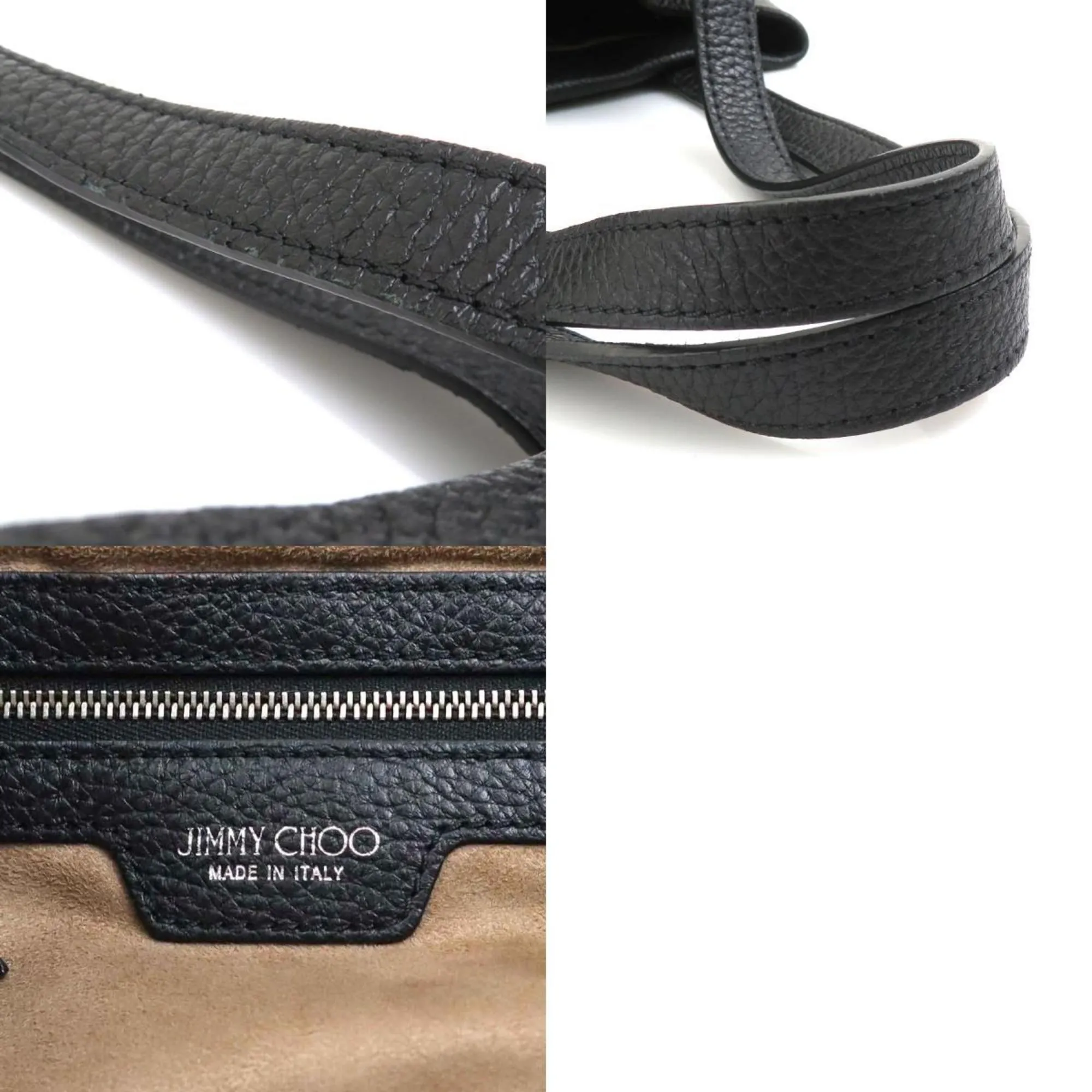 Jimmy Choo Leather Metal Handbag (Pre-Owned)