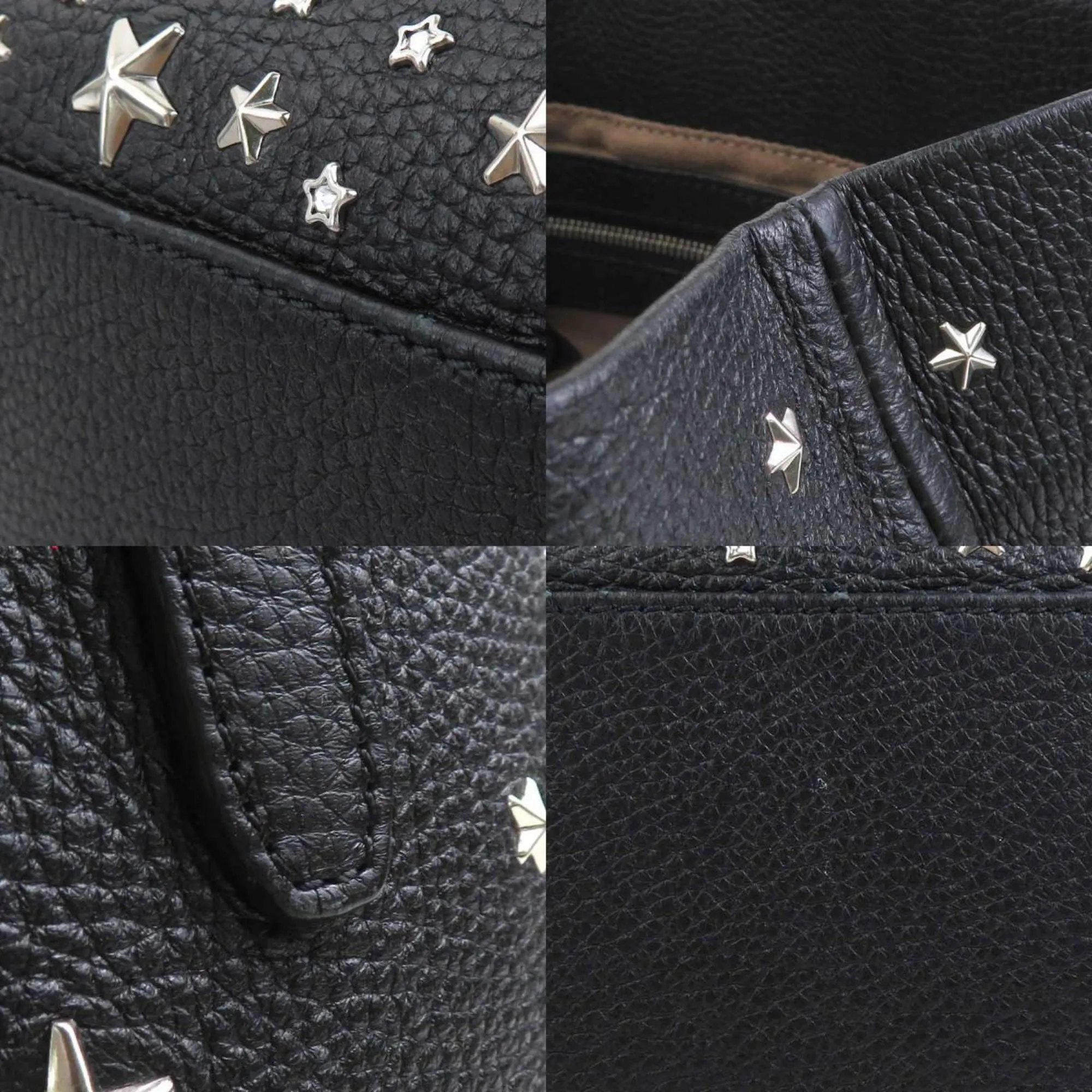 Jimmy Choo Leather Metal Handbag (Pre-Owned)