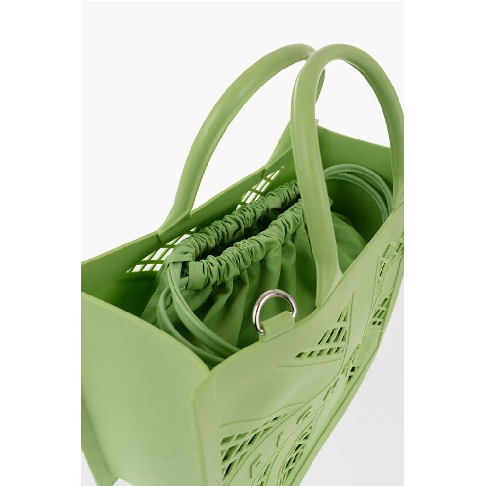 John Richmond Solid Color CRACOV Tote Bag with Cut-Out Women's Details