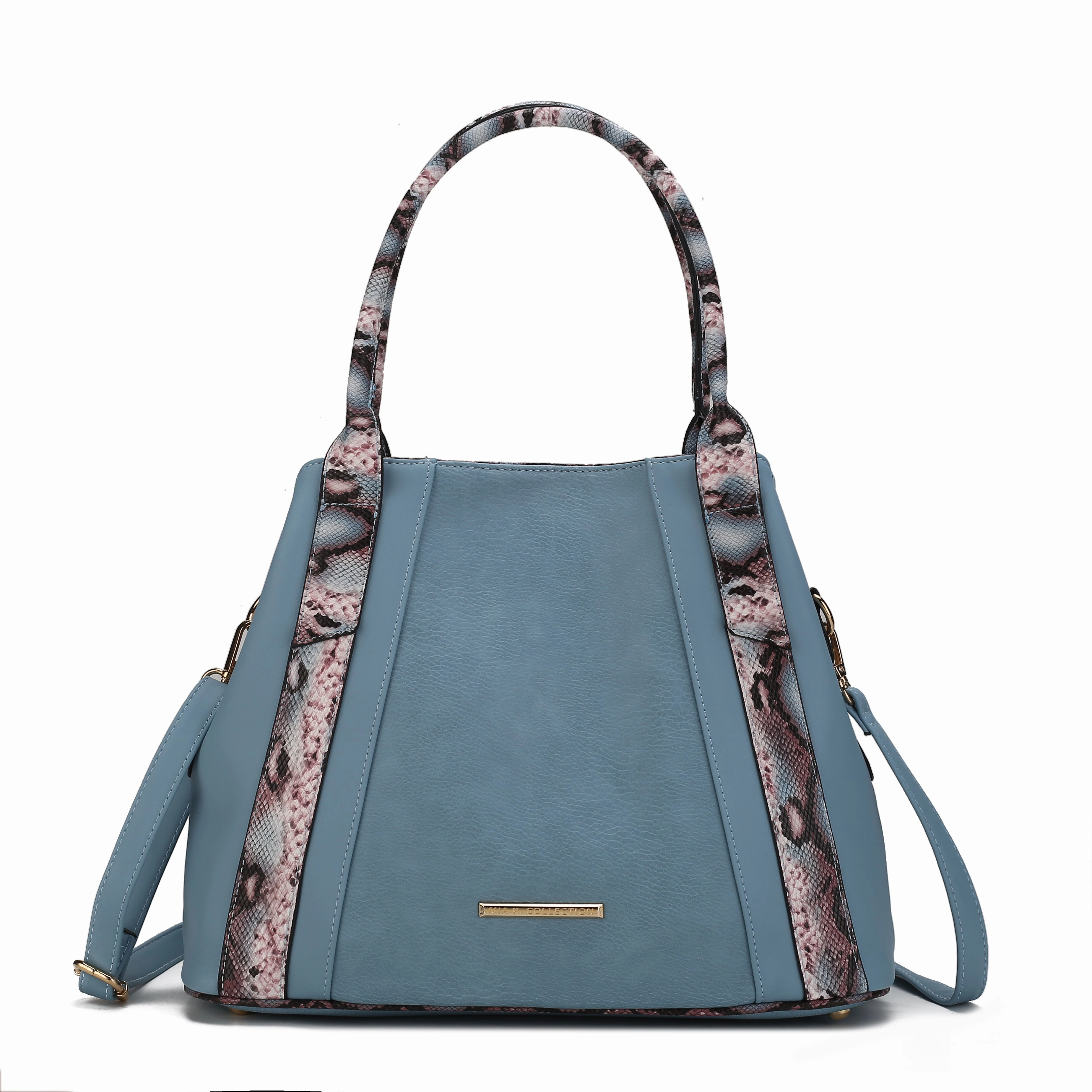 Kenna Snake embossed Vegan Leather Womens Tote Handbag