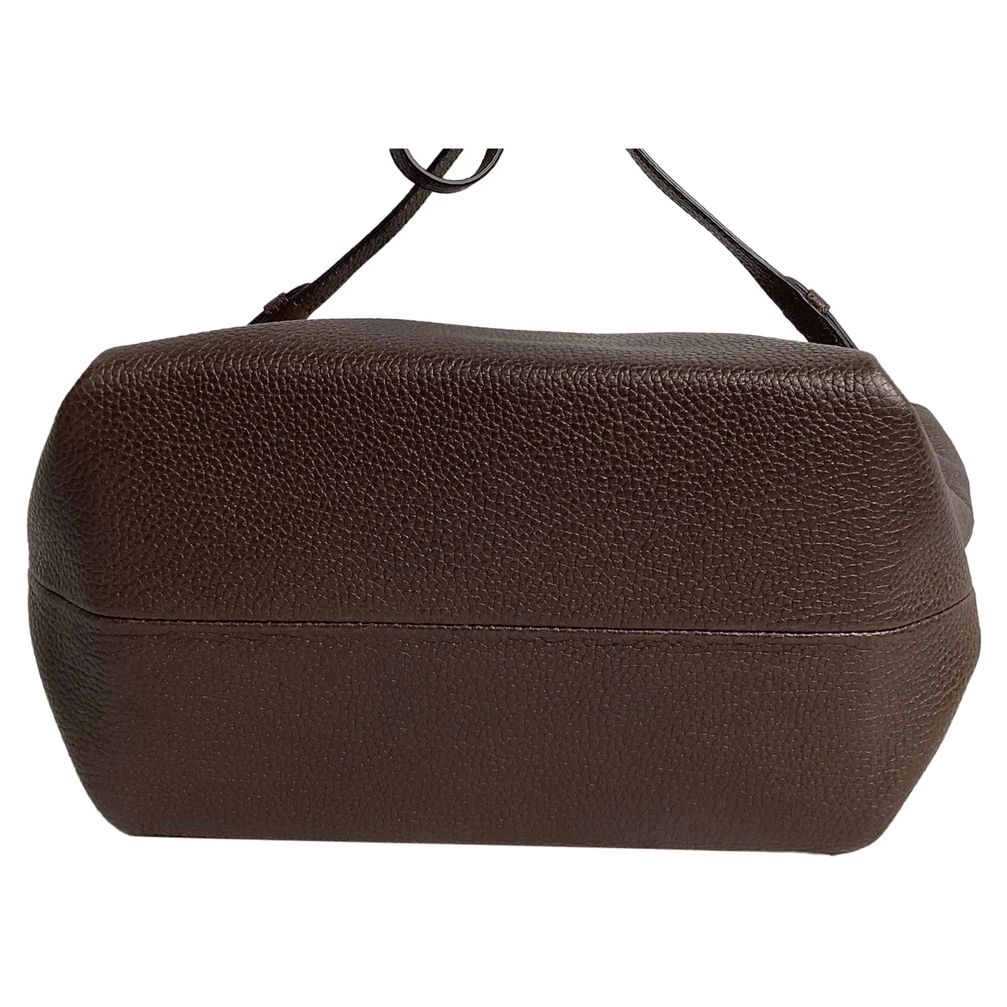 Khaite Augusta Crossbody Bag in Brown Calf Leather