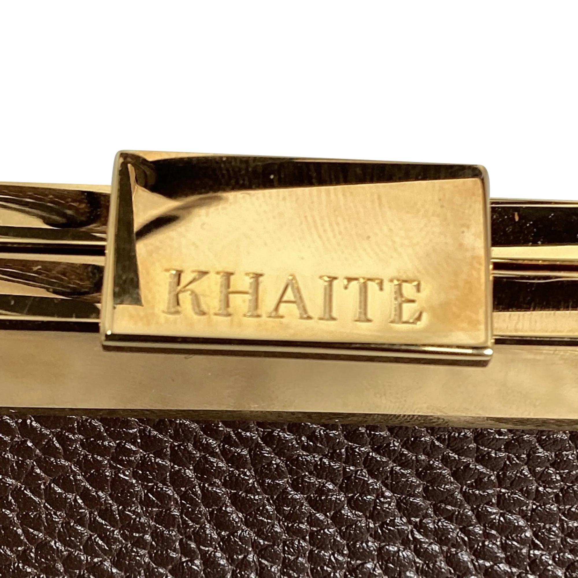 Khaite Augusta Crossbody Bag in Brown Calf Leather